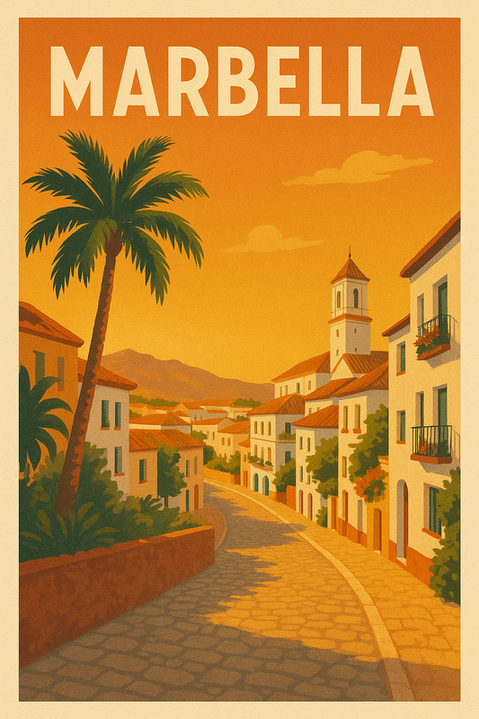 poster évasion Marbella